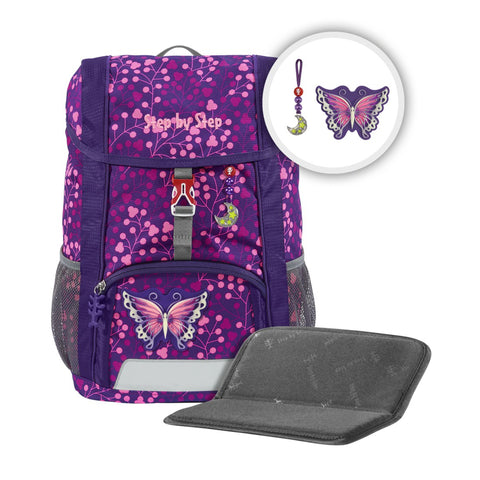 Step by Step Rucksack-Set KID SHINE 00213362 Butterfly Night Ina, 3-teilig