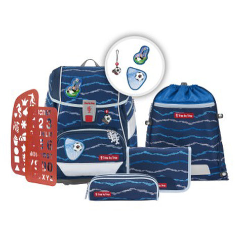Step by Step Schulranzenset 2IN1 PLUS 00213310 Soccer Lars er Lars", 6-teilig