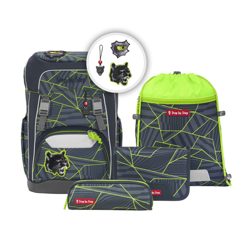Step by Step Schulrucksackset GIANT 00213214 Dark Cat Chiko t ChikoZoll, 5-teilig