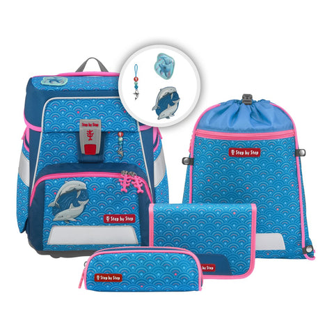 Step by Step Schulranzenset SPACE 00213202 Dolphin Pippa hin Pippa", 5-teilig