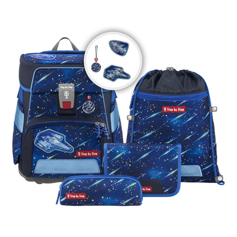 Step by Step Schulranzenset SPACE REFLECT 00213218 Star Shuttle Elio Star Shuttle Elio", 5-teilig