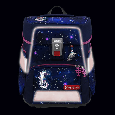 Step by Step Schulranzenset SPACE REFLECT 00213219 Star Seahorse Zoe Star Seahorse Zoe", 5-teilig