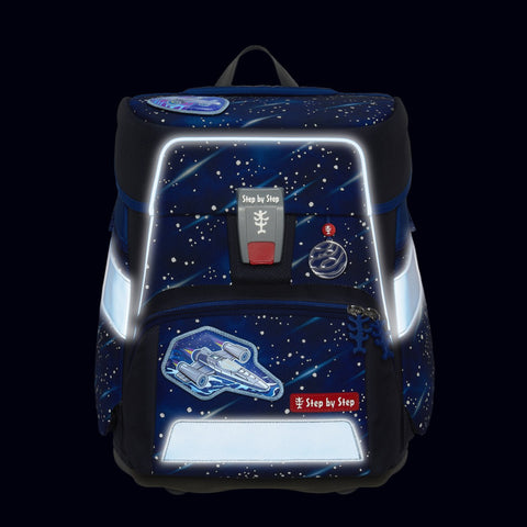 Step by Step Schulranzenset SPACE REFLECT 00213218 Star Shuttle Elio Star Shuttle Elio", 5-teilig