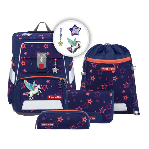 Step by Step Schulranzenset SPACE SHINE 00213217 Pegasus Night Nuala gasus Night Nuala", 5-teilig