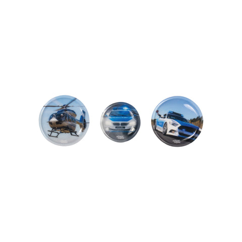 School Mood 3er Patchy-Set Polizei 6504-307
