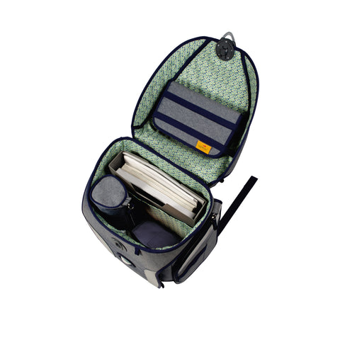 DERDIEDAS Schulranzenset Ergoflex MaxExklusiv ECO 8508170 Blue Planet 5-teilig