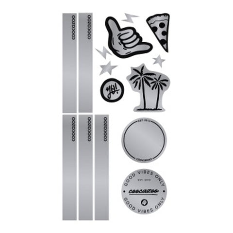 COOCAZOO Sticker-Set 00211487 reflektierend Black ckZoll