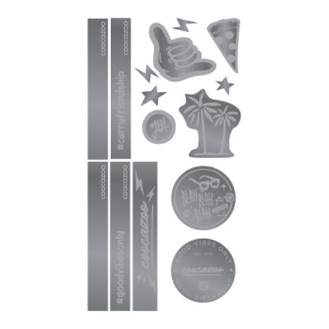 COOCAZOO Sticker-Set 00211489 reflektierend Silver verZoll