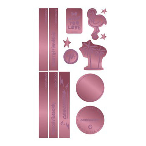 COOCAZOO Sticker-Set 00211490 reflektierend Berry ryZoll