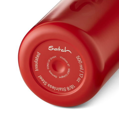 Satch Edelstahl Trinkflasche S Red