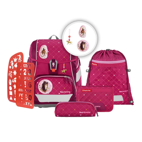 Step by Step Schulranzenset 2IN1 PLUS 00213431 Horse Love ranzen-Set, Pferdefreunde "Hor