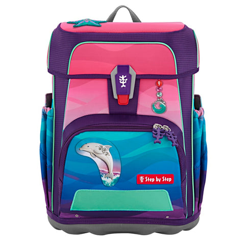 Step by Step Schulranzenset CLOUD OCEAN 00213433 Dolphin Lana  "Dolphin Lana", 5-teilig