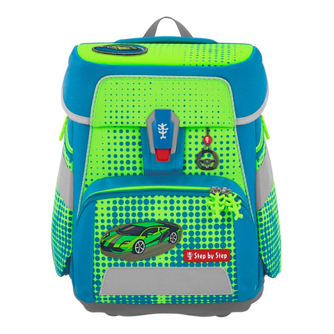 Step by Step Schulranzenset SPACE NEON 00213564 Race Car Chuck "Race Car Chuck“, 5-teilig