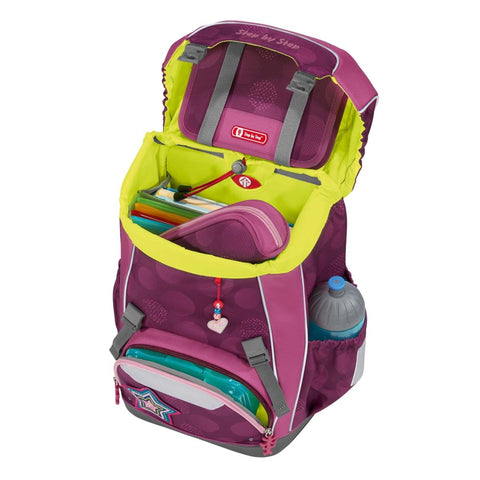 Step by Step Schulrucksackset GIANT 00129688 Glamour Star 5teilig Star AstraZoll, 5-teilig