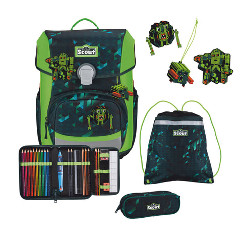 SCOUT Schulranzenset Neo S75450002200 Cubes 75450002200