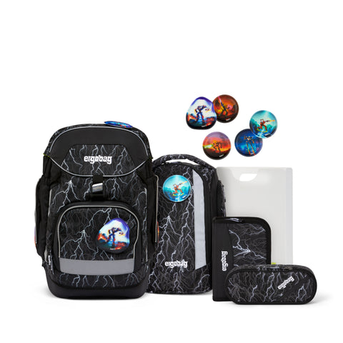 ergobag Schulrucksackset REFLEX ReflektBär 01033-900Z6-10 Super ReflektBär