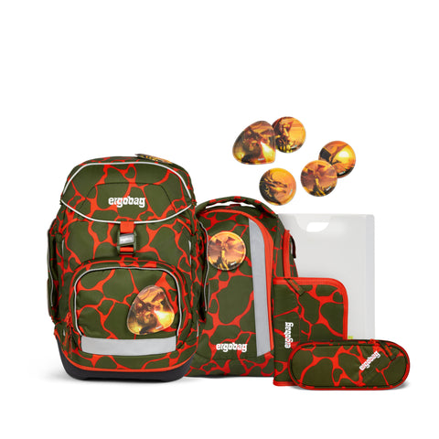 ergobag Schulrucksackset LUMI FeuerspeiBär 01033-90285-10 FeuerspeiBär