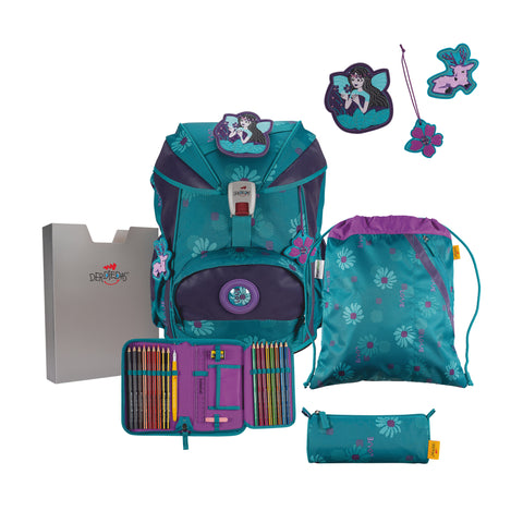 DERDIEDAS Schulranzenset Ergoflex Exklusiv 8505177 SF Fairy Flower Exklusiv Fairy Flower