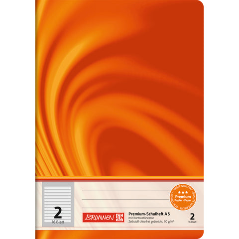 Brunne Schulheft A5 Vivendi Lin 2 16Blatt 104570202