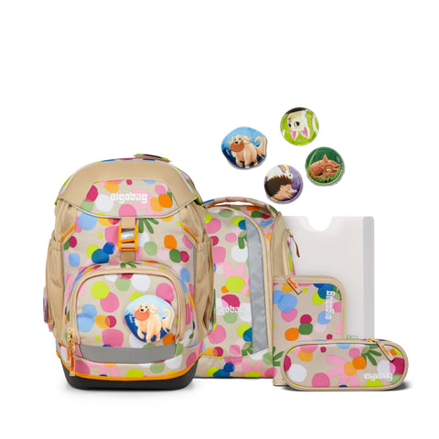 ergobag Schulrucksack-Set pack 01303-90353-10 Flower PowBär