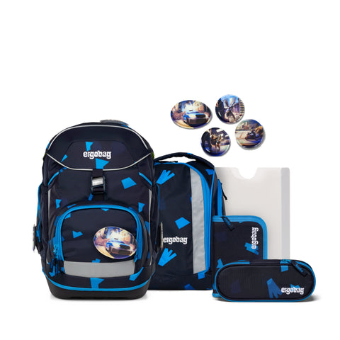 ergobag Schulrucksack-Set pack 01298-90354-10 VerfolgBärjagd