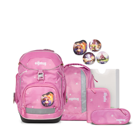 ergobag Schulrucksack-Set pack 01298-90355-10 WolkenzauBär