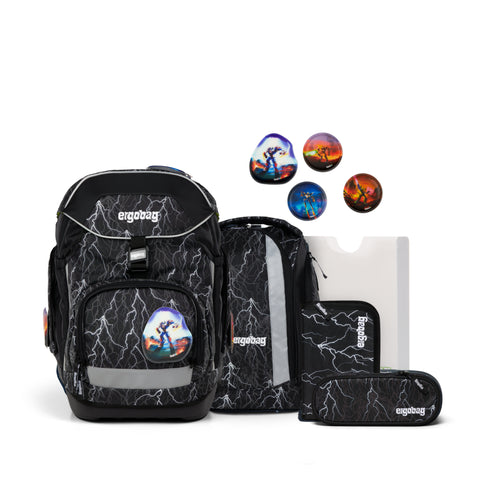 ergobag Schulrucksack-Set pack 01298-900Z6-10 Super ReflektBär