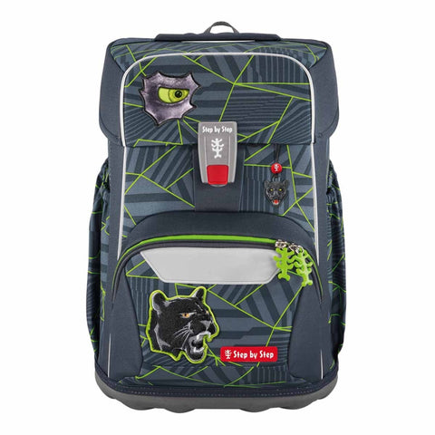 Step by Step Schulranzenset GIANT 00227106 Dark Cat Chiko  Cat Chiko", 5-teilig