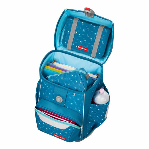 Step by Step Schulranzenset BASIS 00227100 Blue Hearts