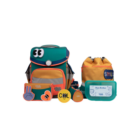 school mood Schulranzenset Timeless 3824-37-137 Happy Emerald y Colours Collection), 6-tlg. Schulranze