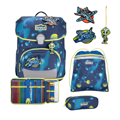 Schulranzenset Neo LED Planets