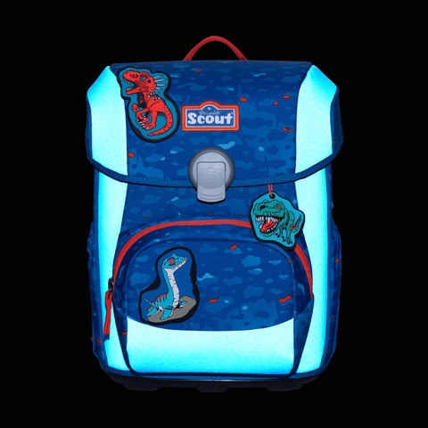 SCOUT Schulranzenset Neo Blue Dino S75460303700