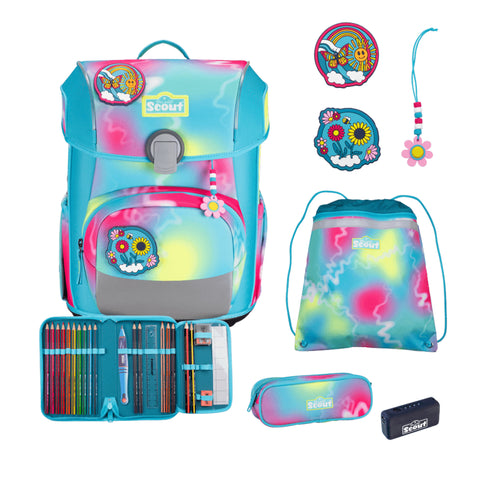 Schulranzenset Neo Happy Rainbow