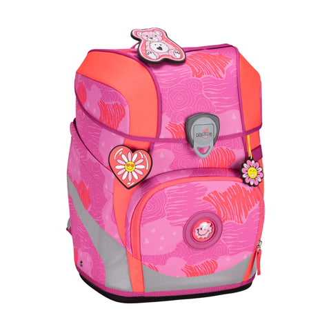DERDIEDAS Schulranzenset ErgoFlex Tiny Roses D8510182