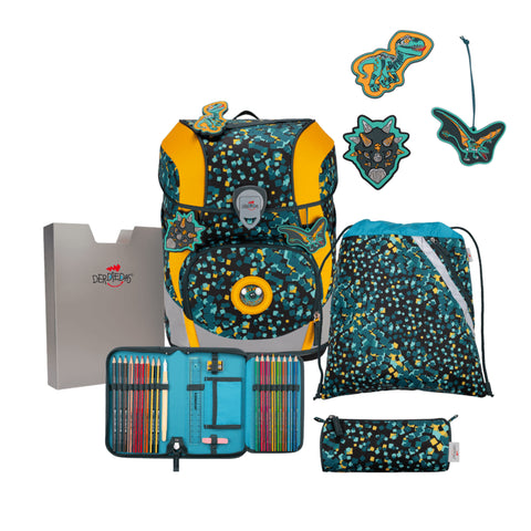 DERDIEDAS Schulranzenset ErgoFlex Tiny Dino Time D8510184