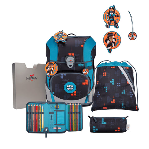 DERDIEDAS Schulranzenset ErgoFlex Tiny Ninja D8510185