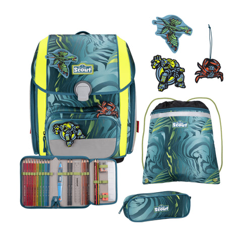 SCOUT Schulranzenset Genius Action S76400803400