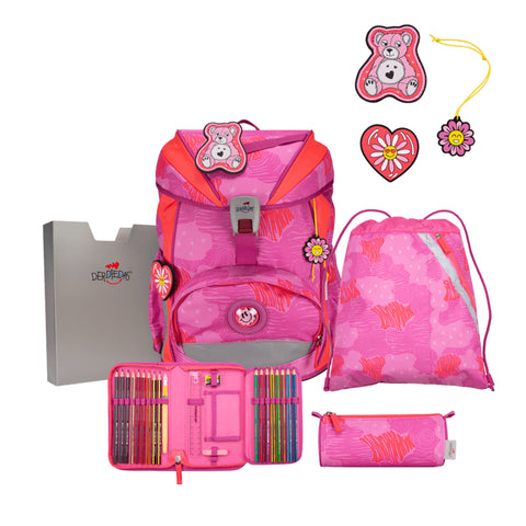 DERDIEDAS Schulranzenset ErgoFlex Roses D8505182