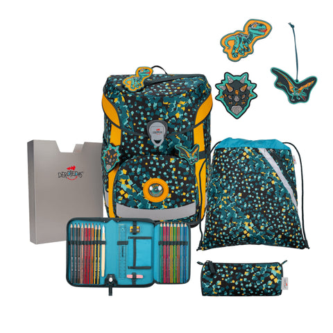 DERDIEDAS Schulranzenset ErgoFlex Easy Dino Time D8509184