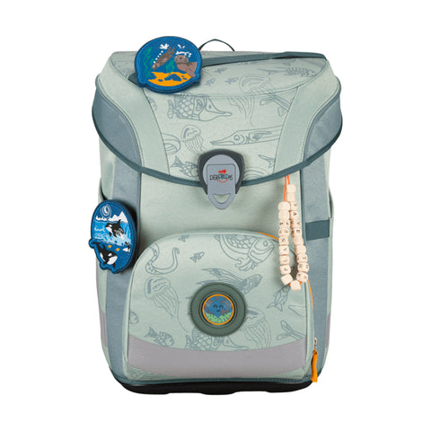 DERDIEDAS Schulranzenset ErgoFlex Easy Grey Planet D8509191