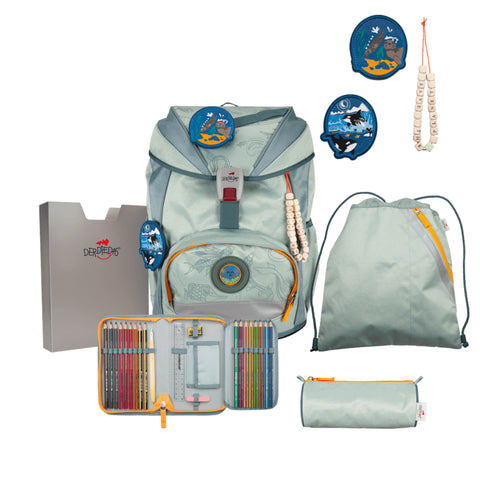 DERDIEDAS Schulranzenset ErgoFlex Grey Planet D8505191