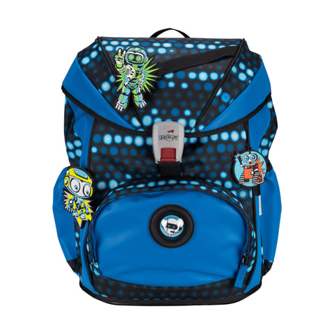 Schulranzenset ErgoFlex Blue Robot