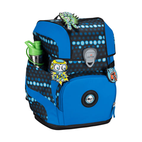 DERDIEDAS Schulranzenset ErgoFlex Tiny Blue Robot D8510189 bot