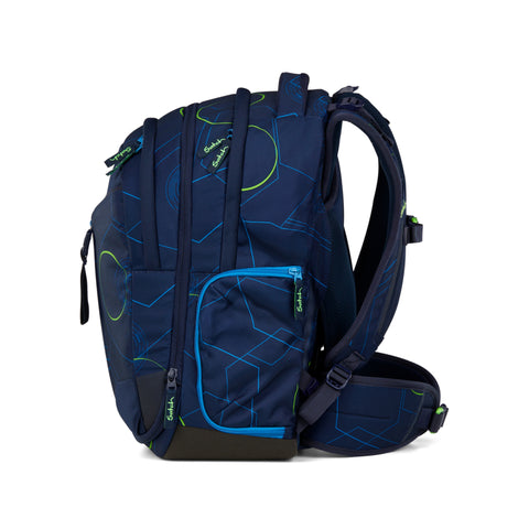 Satch Schulrucksack match Blue Tech 01329-90185-10