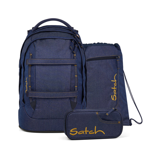 Satch Schulrucksack-Set pack Denim Blue 01472-30054-10 enim Blue 01472-30054-10