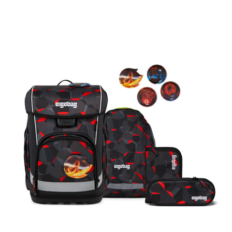 Ergobag Schulranzen Set cubo light TaekBärdo 01518-90108-10