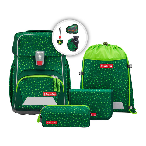 Step by Step BASIS Schulranzen-Set "Green Graphics", 4-teilig 00138058