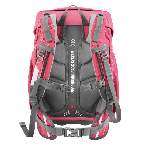 Step by Step BASIS Schulranzen-Set "Pink  Bubbles", 4-teilig 00138059