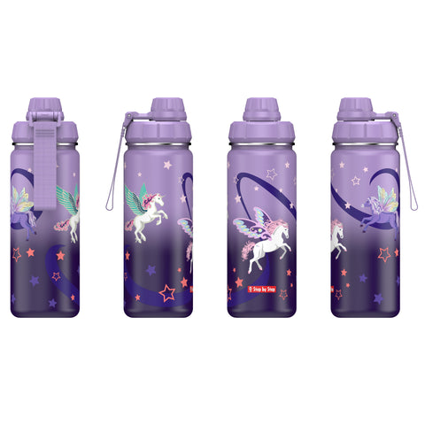 Step by Step Isolierte Edelstahl-Trinkflasche "Dreamy Pegas