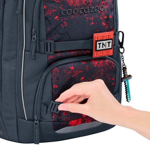 Coccazoo Rucksack PORTER, Broken Black 00211737